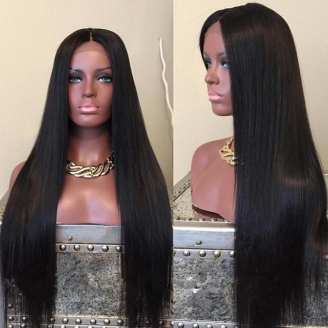 

150% 180% 13x4 Lace Straight Lace Front Wig Transparent Lace Frontal Wig Pre Plucked 10- 30 Inch Remy Brazilian Lace Front Human Hair Wigs