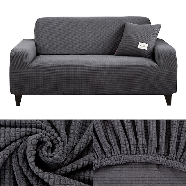  joustava sohvan päällinen lippalakki jacquard joustava poikkipintainen sohvanojatuoli loveseat 4 tai 3 istuttava l muoto pehmeä kestävä pestävä (yksi ilmainen suojalaukku)