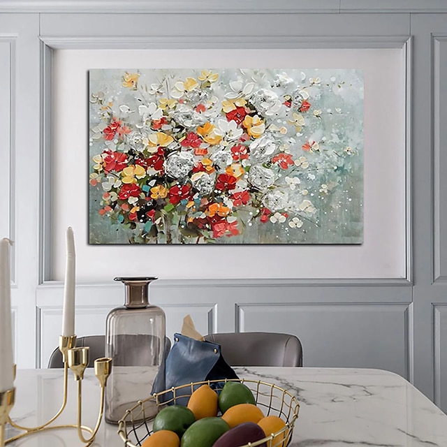  olejomalba ručně malované umění na zeď velká velikost abstraktní jednoduché květiny bytové dekorace srolované plátno bez rámu nenatažené