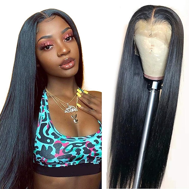 

9A Straight Lace Front Wigs Human Hair 13x4 Glueless Human Hair Wigs for Black Women 150% Density Lace Frontal Wigs Human Hair with Baby Hair 12-30 Inch