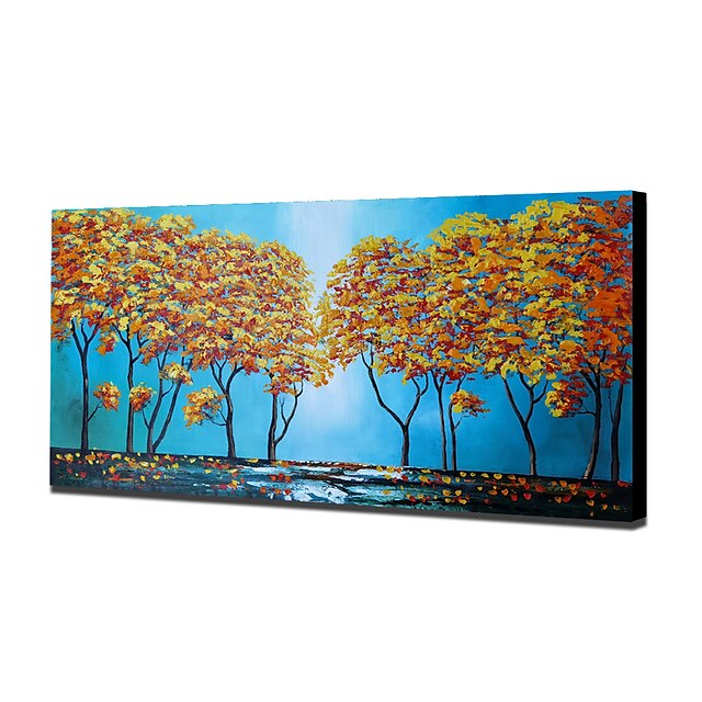 Home & Garden Wall Art | Oil Painting Handmade Hand Painted Wall Art Mintura Modern Abstract Tree Flower Landscape Picture Home 