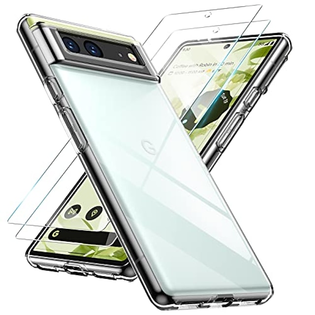  2 штs Телефон Защитная пленка Назначение Google Pixel 6 Закаленное стекло HD Аксессуар для мобильных телефонов