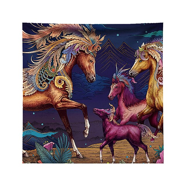 Home & Garden Home Decor | Oil Painting Style Wall Tapestry Art Decor Blanket Curtain Hanging Home Bedroom Living Room Decoratio