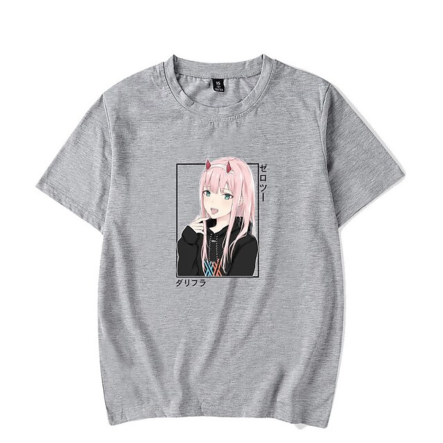 Toys & Hobbies Cosplay & Costumes | Inspired by Darling in the Franxx Zero Two Anime Cartoon Polyester / Cotton Blend Print Hara