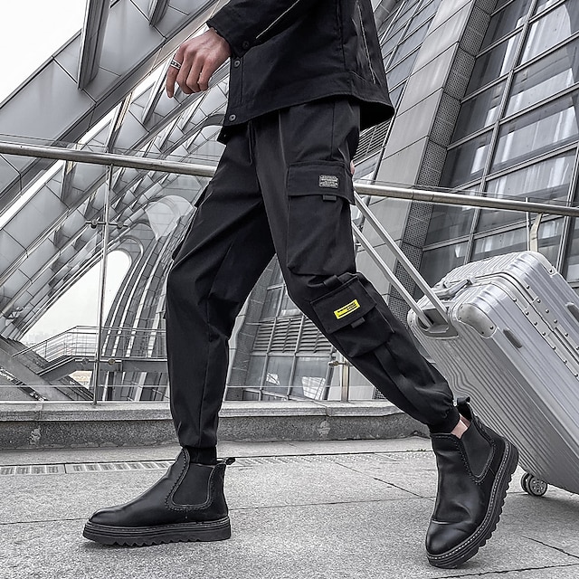 Per uomo Punk e gotico Pantaloni stile arabo Harém Sportivo Tasche multiple  Lunghezza intera Pantaloni Informale Giornaliero Anelastico Tinta unica  Sport Vita normale Taglia piccola Verde militare del 8889591 2022 a $29.74
