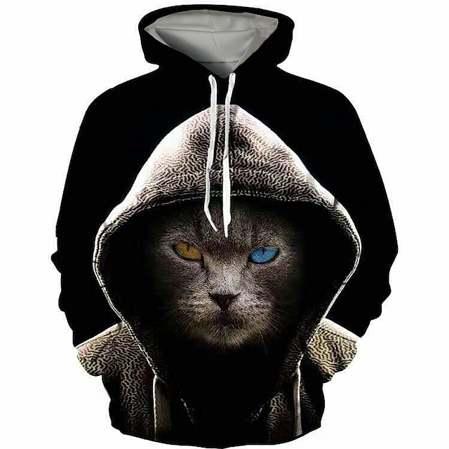 Toys & Hobbies Cosplay & Costumes | Inspired by Animal Cat Lion Dog Cosplay Costume Hoodie 100% Polyester 3D Printing Harajuku G