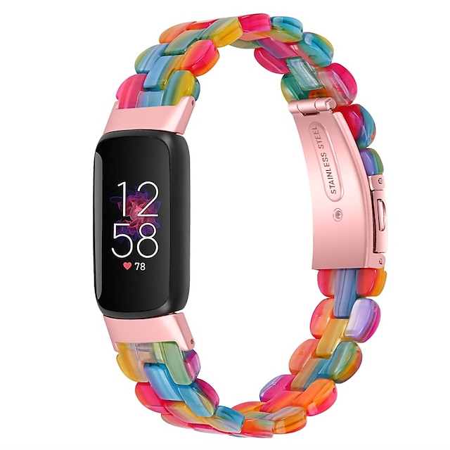  1 pcs Reim til Smartklokke til Fitbit Luksus Fitbit Luxe Harpiks Smartklokke Stropp armbånd Forretningsband Erstatning Armbånd