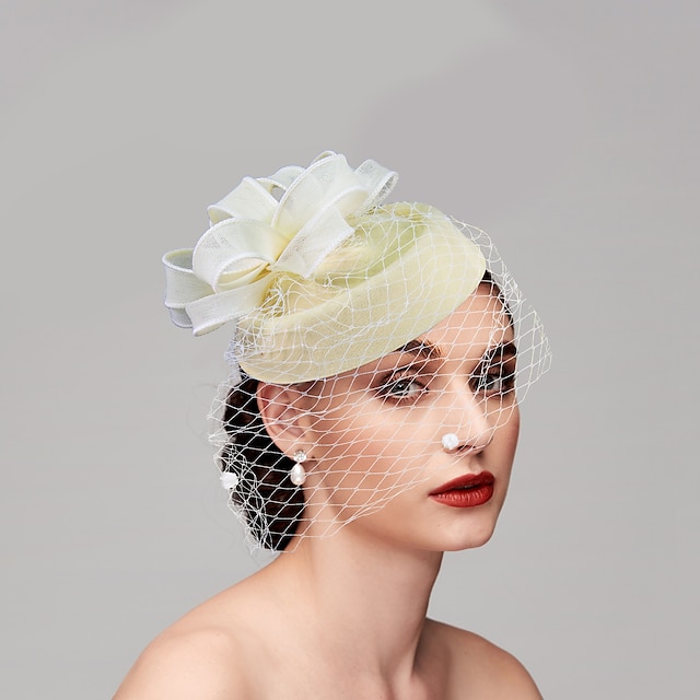 Fascinators Kentucky Derby Hat Headpiece Feathers Net Pillbox Hat ...