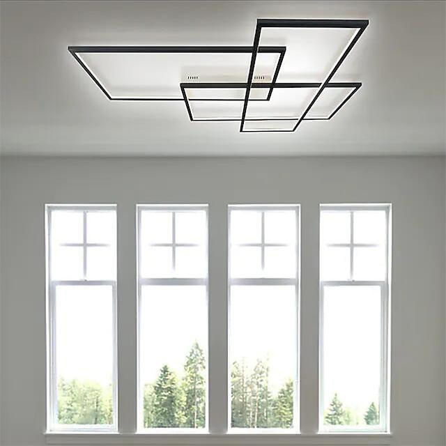 101 см геометрические формы потолочные светильники светодиодные окрашенные алюминиевые отделки современные 220-240в