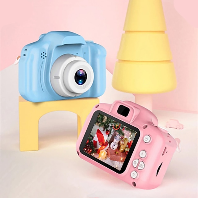  X2 Action Camera Mini  Portable Mini Cartoon Photo Camera Toys 2 inch 3.0 720p  Video Recorder Camcorder Toys for Christmas Brithday Gift