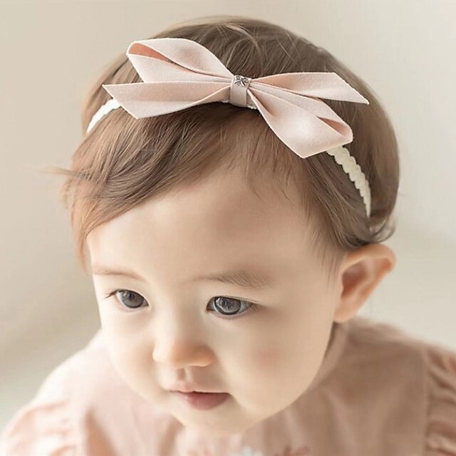 Baby & Kids Kids Accessories | Baby Girls Active / Sweet Daily Dusty Rose Solid Colored Basic Polyester Hair Accessories Blushin