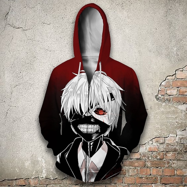 Toys & Hobbies Cosplay & Costumes | Inspired by Tokyo Ghoul Kaneki Ken Anime Cartoon 100% Polyester Anime 3D Harajuku Graphic Ho