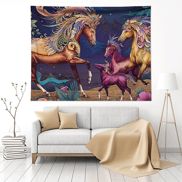 Home & Garden Home Decor | Oil Painting Style Wall Tapestry Art Decor Blanket Curtain Hanging Home Bedroom Living Room Decoratio