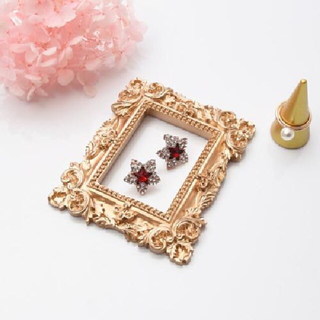 Home & Garden Home Decor | 8.5x10.5cm Victorian Style Retro Copper Color Resin Mini Frame Jewelry Positioning Frame Earrings Ear