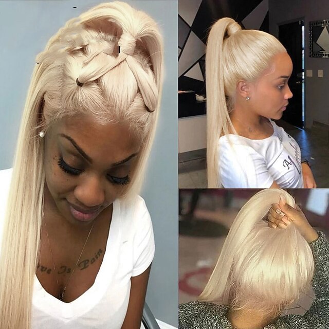 

150% 44 Lace Blonde Lace Front Wig Human Hair Lace Wig HD Transparent Lace Wigs 613 Lace Frontal Wig Remy Brazilian Wigs for Women