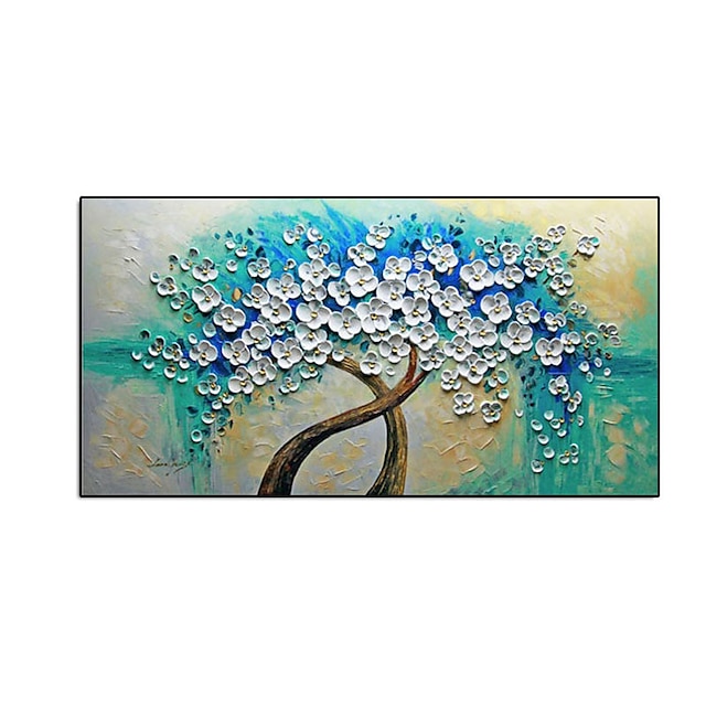  картина маслом ручная роспись стены искусства абстрактное цветущее дерево украшение дома декор свернутый холст без рамки нерастянутый