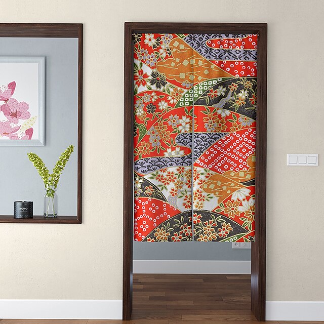 Home & Garden Home Decor | Japanese Style Door Curtain Entrance Partition Half Curtain Fabric Curtain Living Room Bed Room Kitch