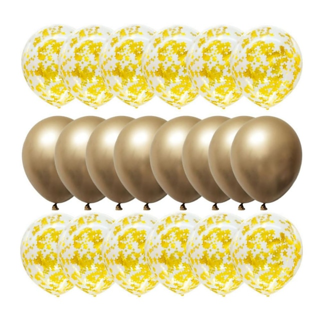  Globos de látex de confeti de oro rosa, globos de cumpleaños de 12 pulgadas con confeti de papel de oro rosa para bodas, fiestas de graduación, decoraciones para fiestas de cumpleaños (30 piezas)