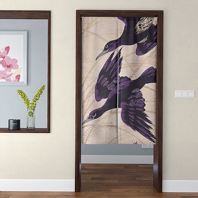 Home & Garden Home Decor | Japanese Style Door Curtain Entrance Partition Half Curtain Fabric Curtain Living Room Bed Room Kitch