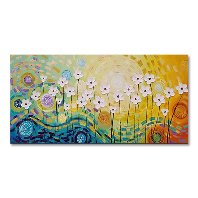 Home & Garden Wall Art | Oil Painting Handmade Hand Painted Wall Art Mintura Modern Abstract Flowers Landscape Picture Home Deco