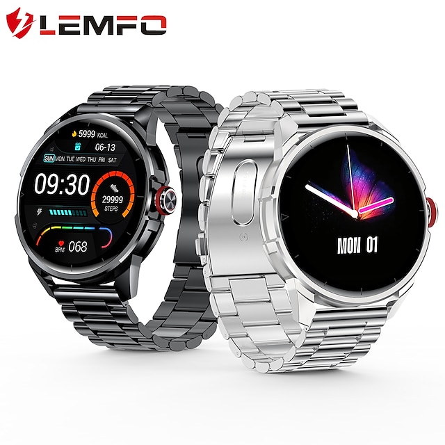  SB-LF26 Smart Watch 1.3 inch Smart Band Fitness Bracelet Bluetooth Pedometer Heart Rate Monitor Sedentary Reminder Compatible with Android iOS Men Camera Control Custom Watch Face 30mm Watch Case