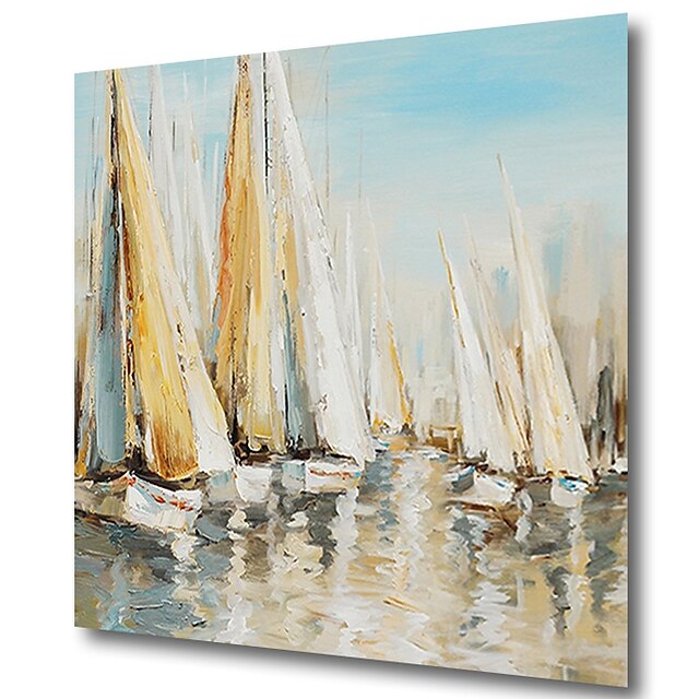 Home & Garden Wall Art | Oil Painting Handmade Hand Painted Wall Art Modern Landscape Seascape Sailboats Home Decoration Decor S