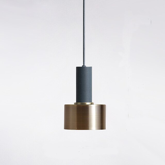 Lights & Lighting Pendant Lights | 12 cm Single Design Pendant Light lLED Dining Room Bedroom Warm White Metal Painted Finishes 