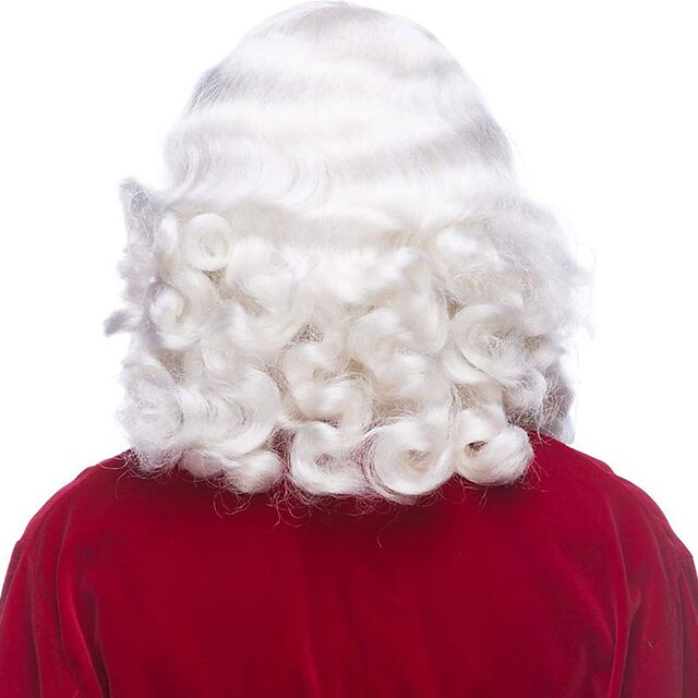 Beauty & Hair Wigs & Hair Pieces | Luxury Santa Beard And Wig Set Santa Beard And Wig Santa Beard - JX45944