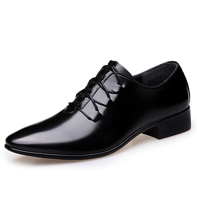 Shoes & Bags Mens Shoes | Mens Oxfords Business Home Daily PU Black Brown Fall Spring - HI56861