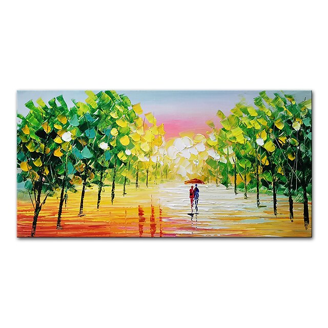 Home & Garden Wall Art | Oil Painting Handmade Hand Painted Wall Art Mintura Modern Abstract Tree Landscape Picture Home Decorat