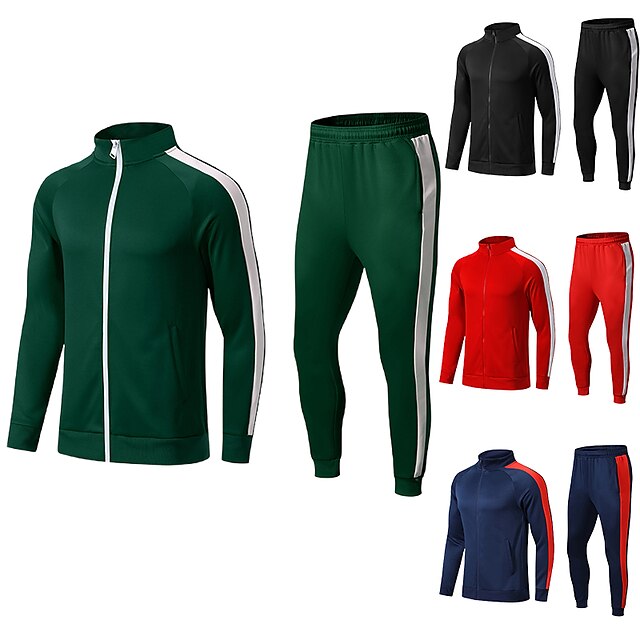 Sports & Outdoors Running, Jogging & Walking | Mens 2 Piece Tracksuit Sweatsuit Athletic Athleisure Winter Long Sleeve Thermal W