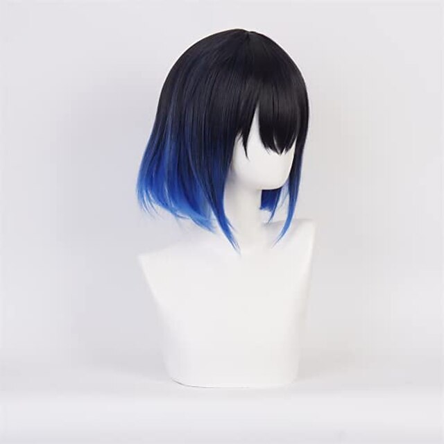 Beauty & Hair Wigs & Hair Pieces | Anime Cosplay Wigs Blue Gradient Women Men Kid Japanese Anime Halloween Costume Party Synthet