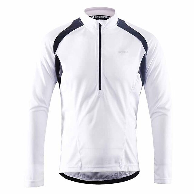 Arsuxeo Men's Long Sleeve Cycling Jersey Downhill Jersey 4 pockets