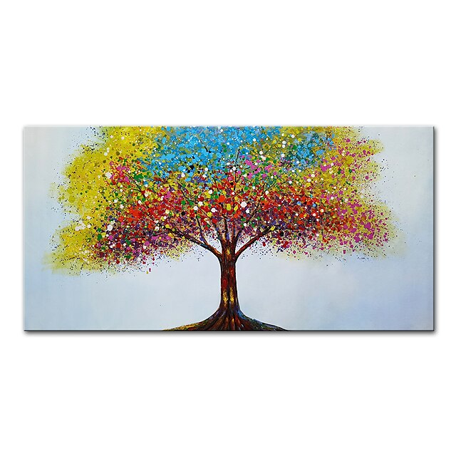 Home & Garden Wall Art | Oil Painting Handmade Hand Painted Wall Art Mintura Modern Abstract Tree Picture Home Decoration Decor 