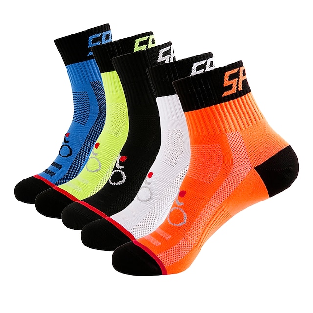 Compression Socks Athletic Sports Socks Crew Socks Cycling Socks Men's