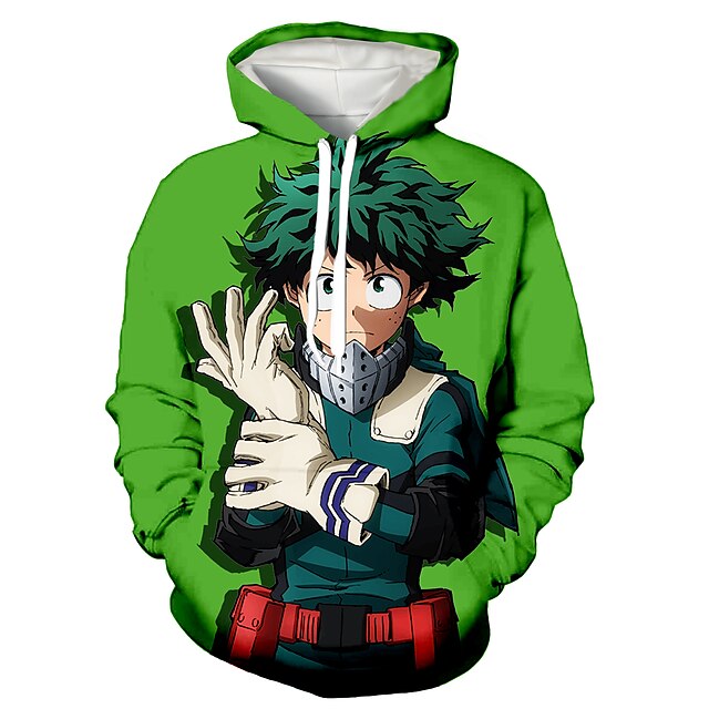 Toys & Hobbies Cosplay & Costumes | Inspired by My Hero Academia Boko No Hero Cosplay Costume Hoodie Terylene Print Printing Hoo