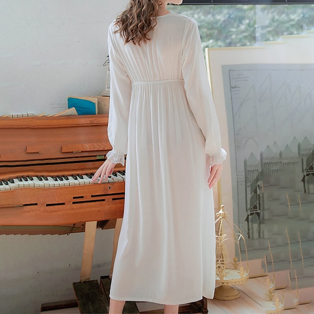 Womens Clothing Womens Sleep & Lounge | Womens Pajamas Nightgown 1 pc Pure Color Simple Fashion Comfort Home Bed Rayon Breathabl