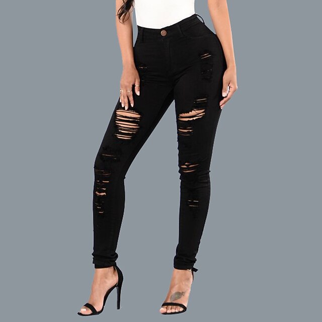 Women's Fashion Streetwear Skinny Dark 