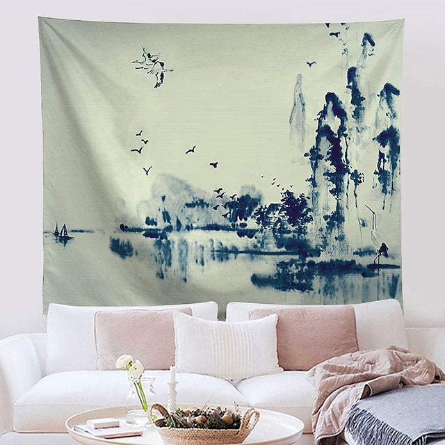 Home & Garden Home Decor | Chinese Style Wall Tapestry Art Decor Blanket Curtain Hanging Home Bedroom Living Room Decoration Pol