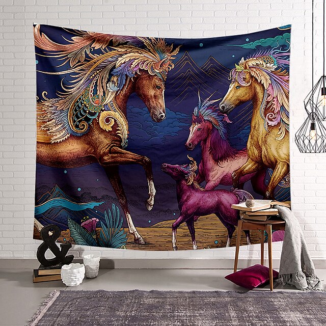 Home & Garden Home Decor | Oil Painting Style Wall Tapestry Art Decor Blanket Curtain Hanging Home Bedroom Living Room Decoratio