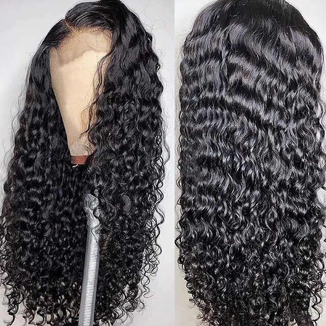  Lace Front Wigs Human Hair 4x4 Deep Wave Wig Human Hair 150% Density Brazilian Deep Wave Wigs 12-30 Inch Deep Curly Human Hair Wigs for Black Women  Pre Plucked With Baby Hair