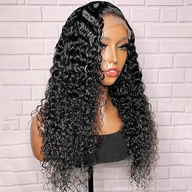 Beauty & Hair Wigs & Hair Pieces | Loose Curly Synthetic Lace Front Wigs With Baby Hair Heat Resistant Fiber Water Wave Syntheti