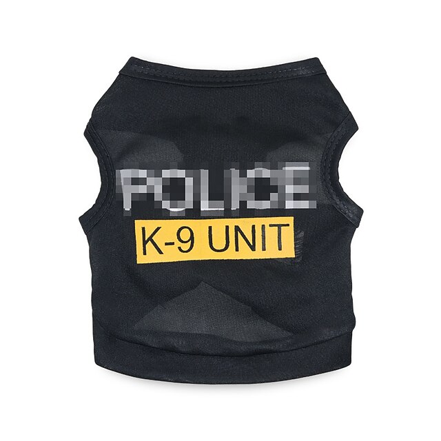 Law Enforcement Pet Dog Puppy Vest Tshirt Policeman Justice Agent Coat Pet Clothes Summer Apparel Cosplay Party Costumes Awesome3