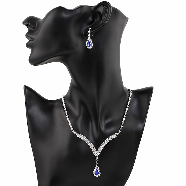  Women's necklace Chic & Modern Party Pure Color Jewelry Sets / Wedding / White / Red / Blue / Fall