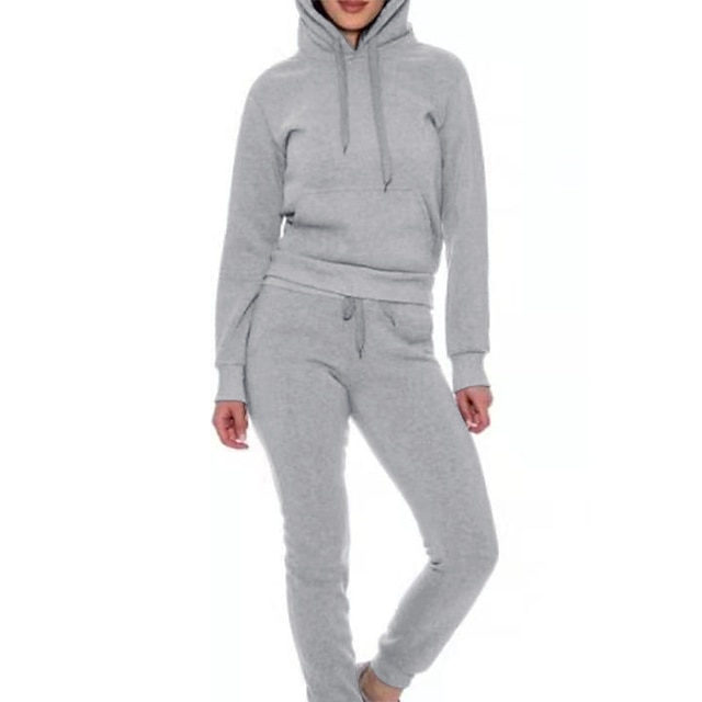 Sports & Outdoors Running, Jogging & Walking | Womens 2 Piece Tracksuit Sweatsuit Casual Athleisure 2pcs Winter Long Sleeve Ther