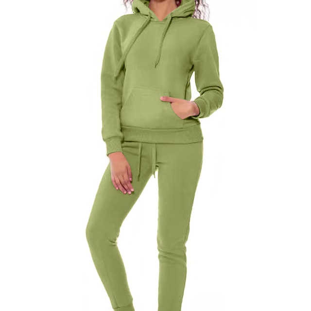 Sports & Outdoors Running, Jogging & Walking | Womens 2 Piece Tracksuit Sweatsuit Casual Athleisure 2pcs Winter Long Sleeve Ther