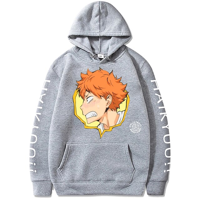 22年 に触発さ ハイキュー 日向翔陽 パーカー アニメ系 ポリエステル100 アニメ 原宿 グラフィック柄 カワイイ パーカー 用途 男性用 女性用 カップル用 コレクション 32 93