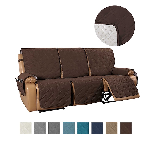 3 Seater Anti Slip Recliner Sofa Cover, Pet Sofa Protector For Leather