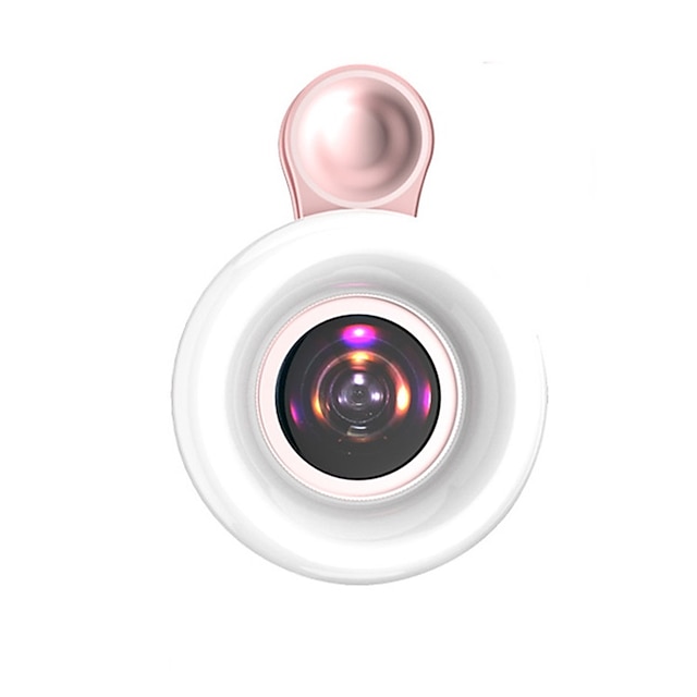 Obiettivo della fotocamera del telefono Obiettivo macro 15X Obiettivo con luce LED Adorabile per Samsung Galaxy iPhone