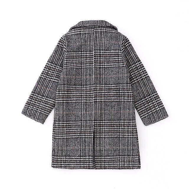 Baby & Kids Girls Clothing | Kids Girls Thanksgiving Jacket Coat Long Sleeve Gray Houndstooth Pocket Fall Winter Cool Christmas 